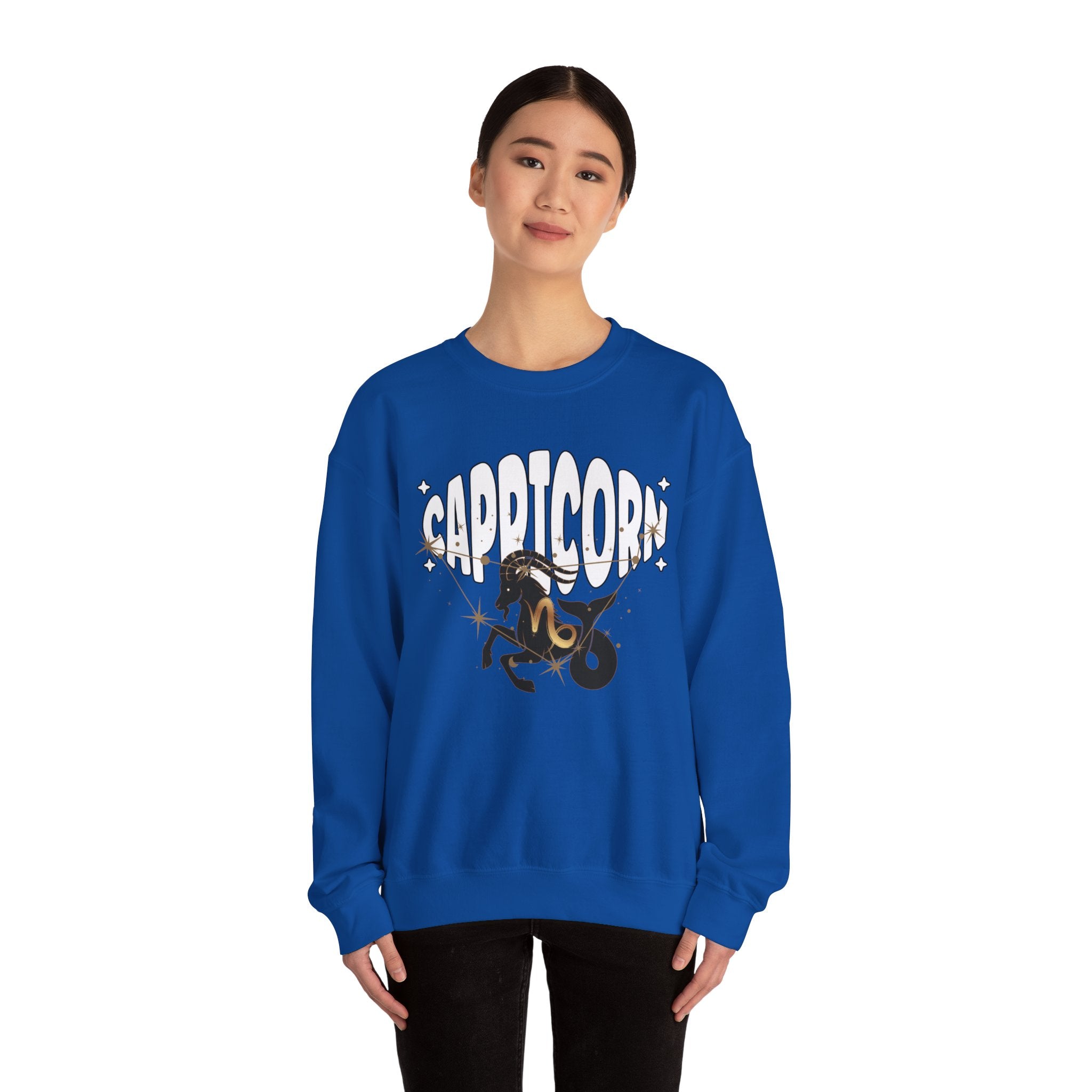 Capricorn Zodiac Casual Unisex Crewneck Sweatshirt